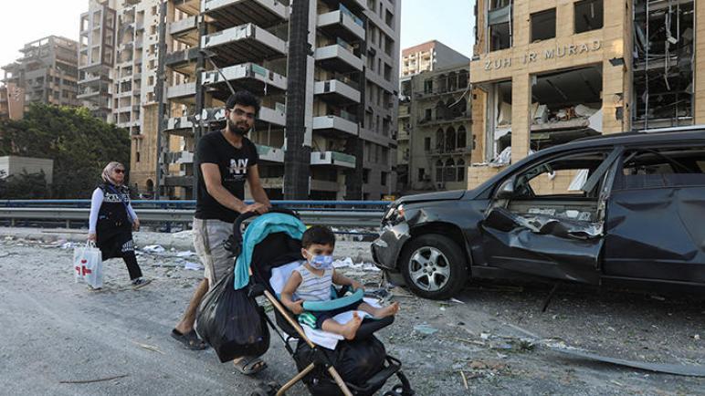 مشاهد مؤلمة في انفجار بيروت