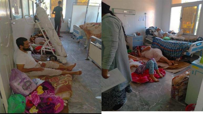 بالصور.. اكتظاظ بمستشفى الماموينة بمراكش ومصابون بكورونا يفترشون الأرض